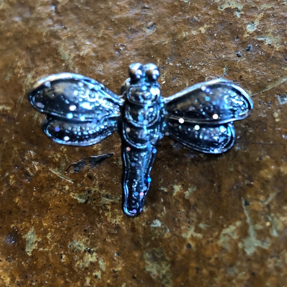 Sparkly irredentist Dragonfly pin brooch - Picture 1 of 3